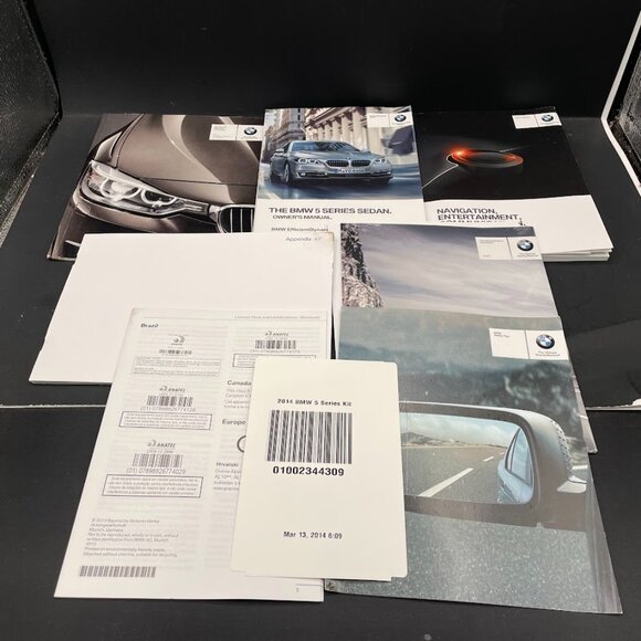 2014 BMW 5 Series Sedan Owners Manual Navigation Supplemental Books Set - Picture 5 of 16